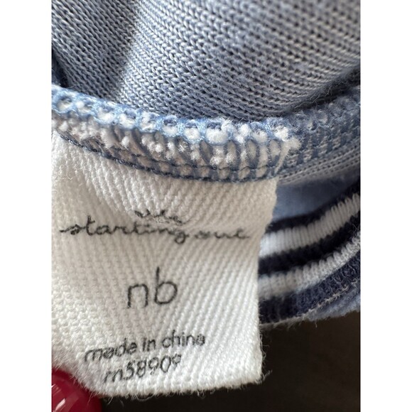 Starting Out Baby Boy Jumpsuit warm with feet Cotton Preppy size NB gift bundle - Picture 6 of 14